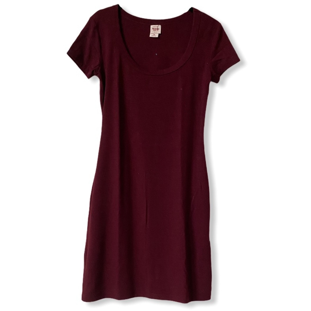 Mossimo | T Shirt Dress S/S Wine
